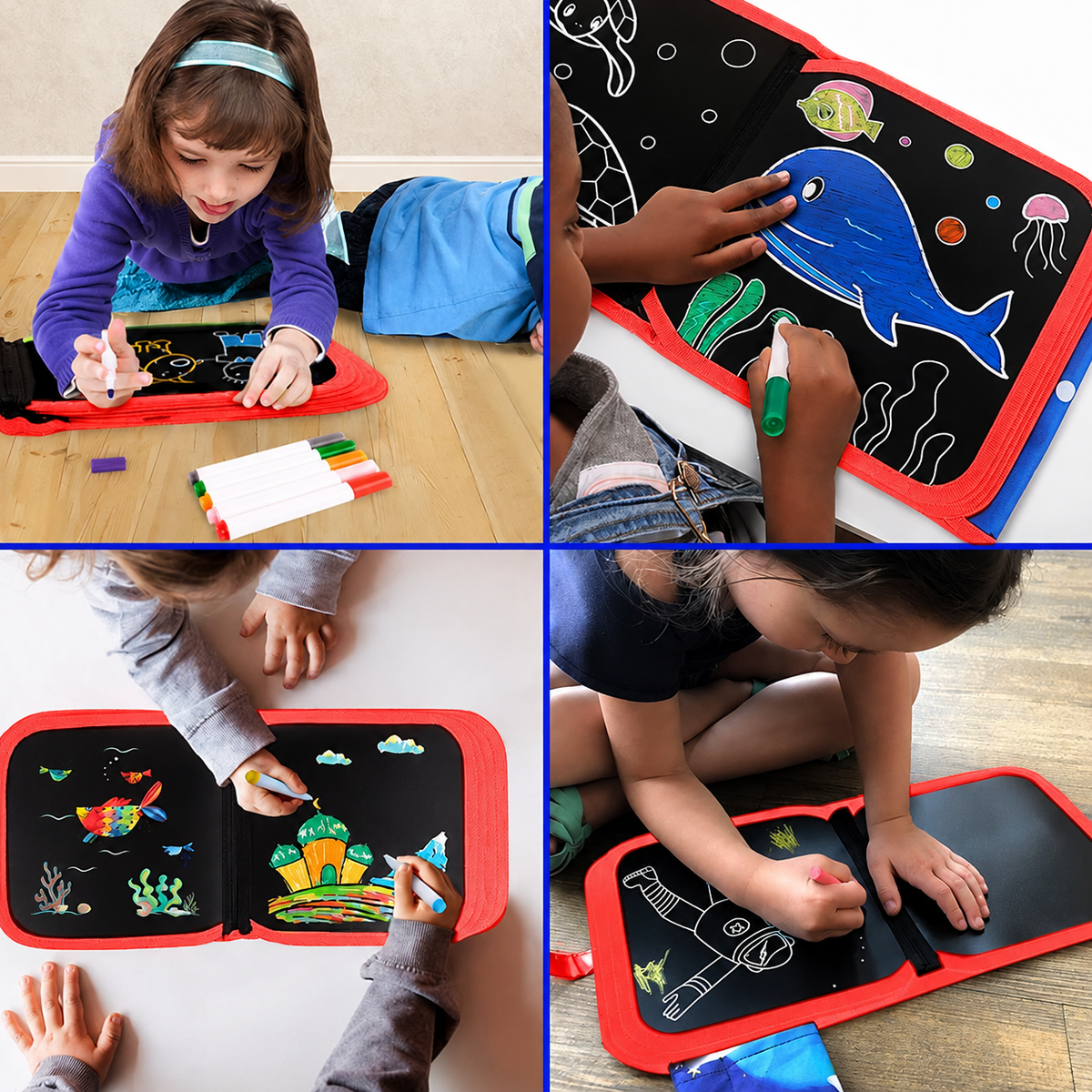 NeoScribble Genius Pad — Reusable Doodle & Learning Book for Kids