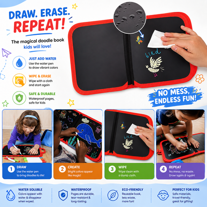 NeoScribble Genius Pad — Reusable Doodle & Learning Book for Kids