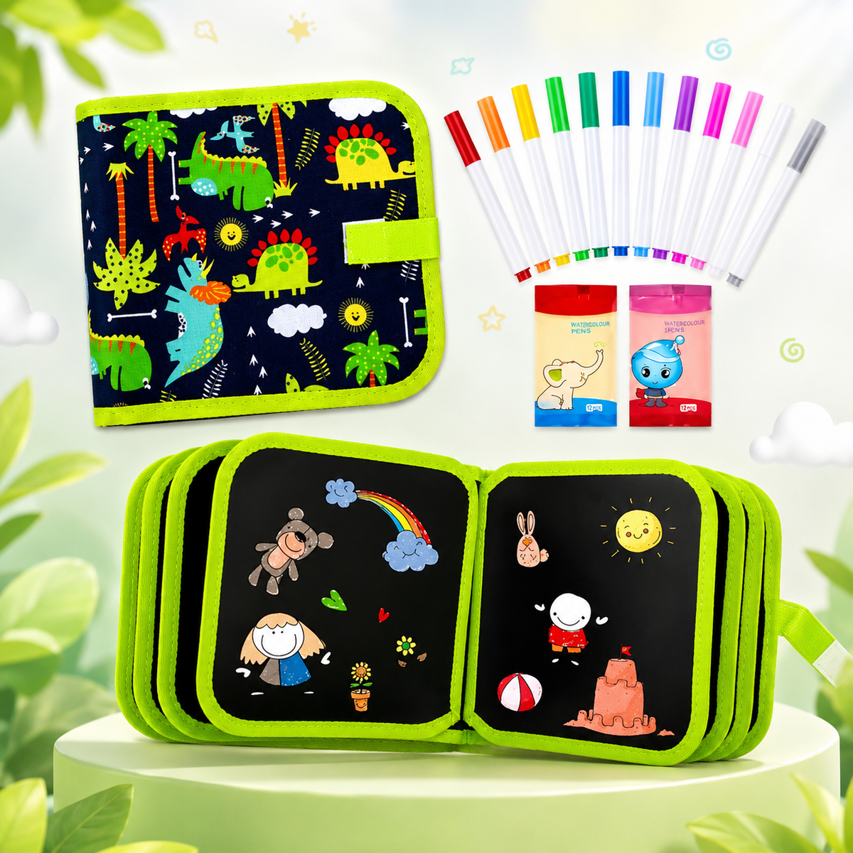 NeoScribble Genius Pad — Reusable Doodle & Learning Book for Kids
