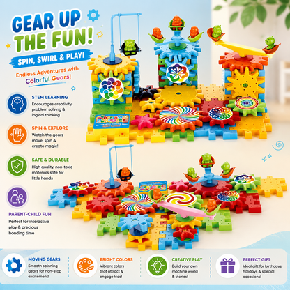 Little Engineer Gear Lab — STEM Gear Building Kit for Kids 3+