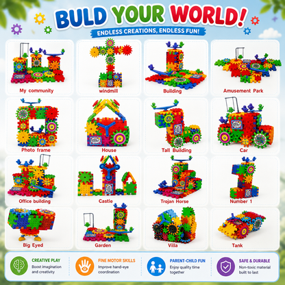 Little Engineer Gear Lab — STEM Gear Building Kit for Kids 3+