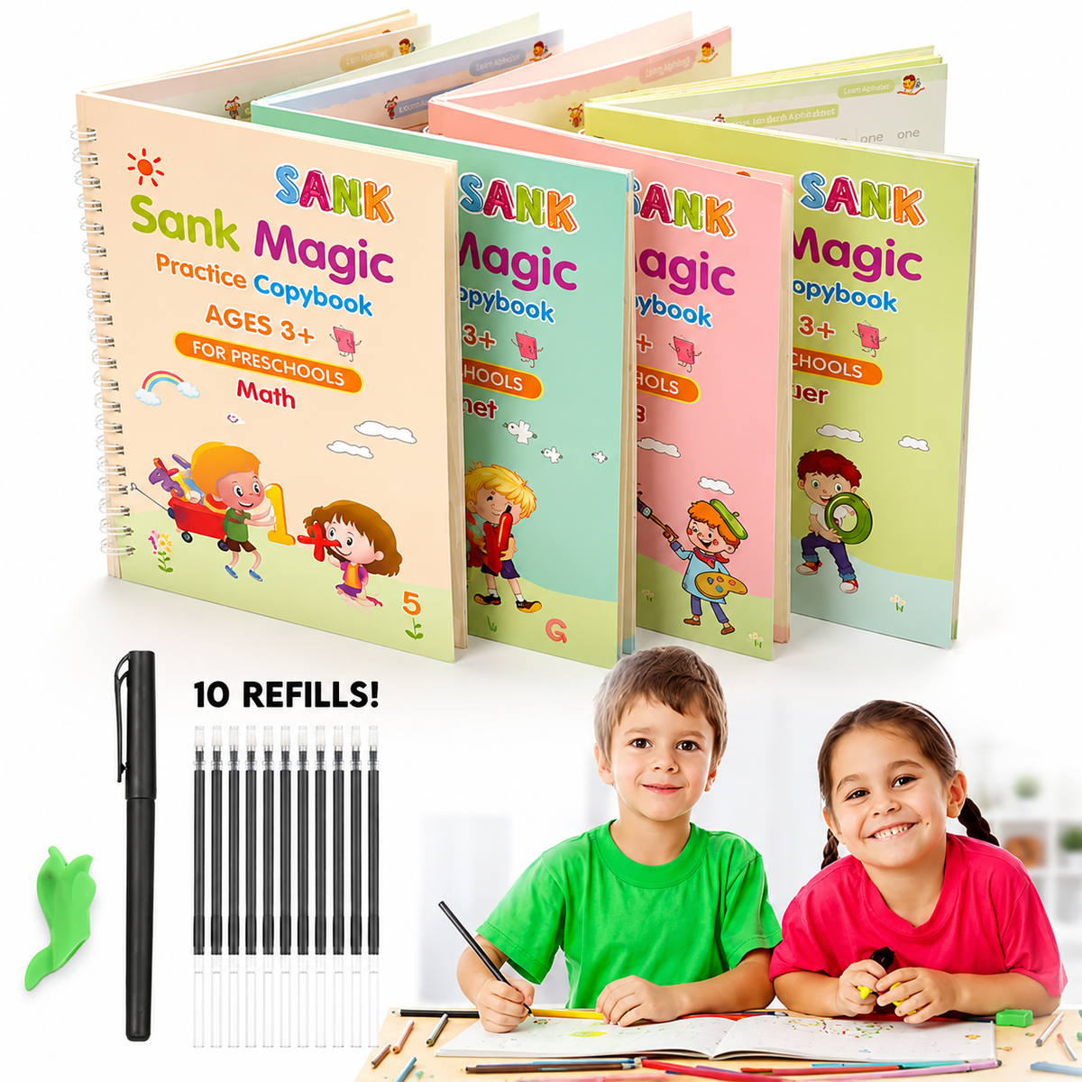 SmartStart Practice Books — Preschool Learning Copybook Set for Kids Ages 3+